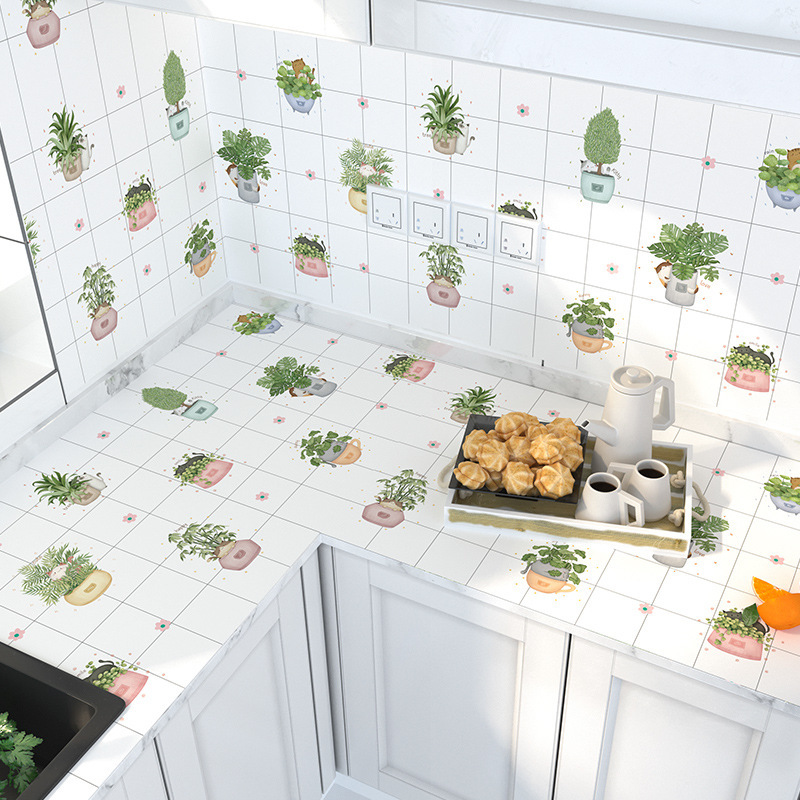 China PVC Bathroom Kitchen Wall Decor Vinyl Self Adhesive Wall Stickers Manufacturer, Factory