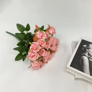 Wholesale Wholesale 24 Head Silk pink white Rose peony  Flower Ball stand small vase table centerpieces For Wedding Floral arrangement Manufacturer, Quotes