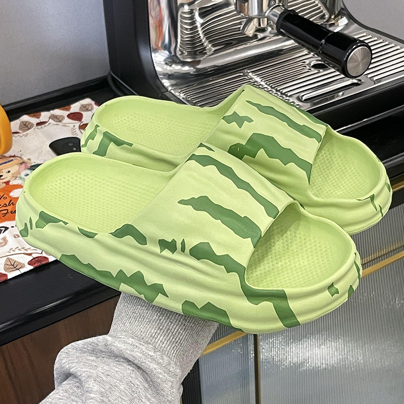 Wholesale Watermelon pattern EVA sandals for female indoor lovers in summer; thick soles; high-class soft soles Manufacturer, Suppliers