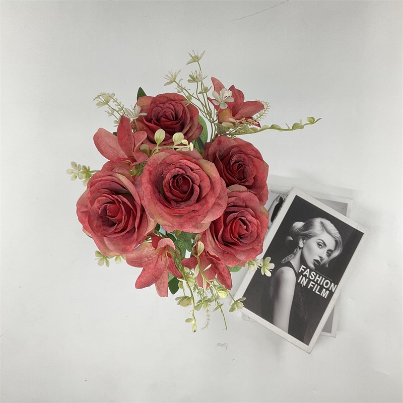 China Wholesale Real Touch Snowflake White Silk Artificial Roses Flower Heads Petals Artificiel Flowers Bulk Wedding Decoration Manufacturers, Factories