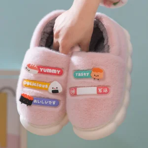 Wholesale Winter new fashion small element bag heel cotton slippers