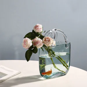 Colour Glass Vase for Living Room