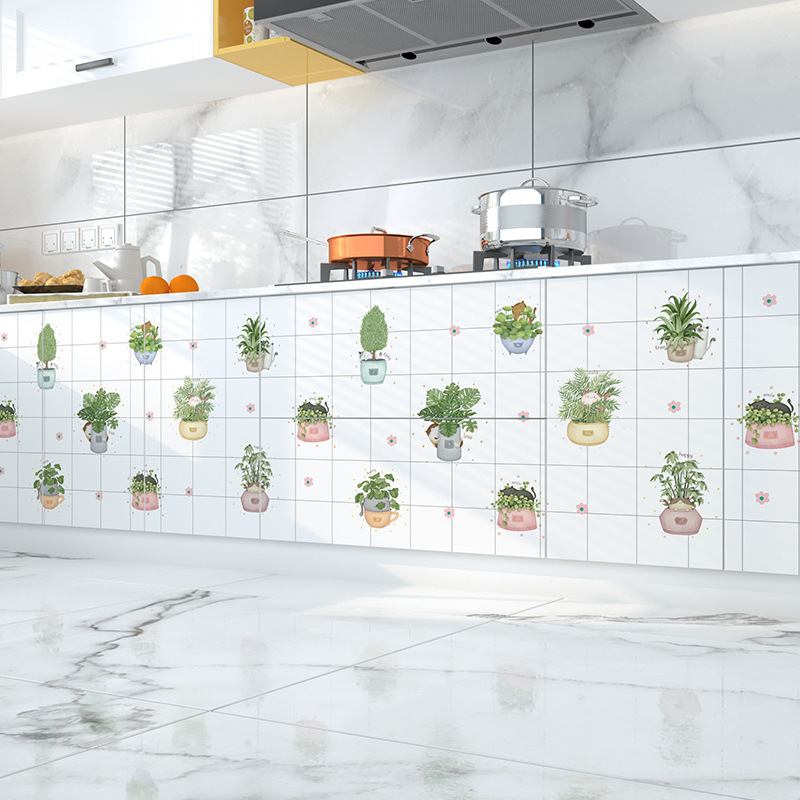 China PVC Bathroom Kitchen Wall Decor Vinyl Self Adhesive Wall Stickers Manufacturer, Factory