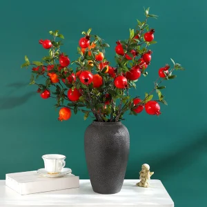 Wholesale Simulation flower pomegranate branch fortune fruit porch living room fake flower