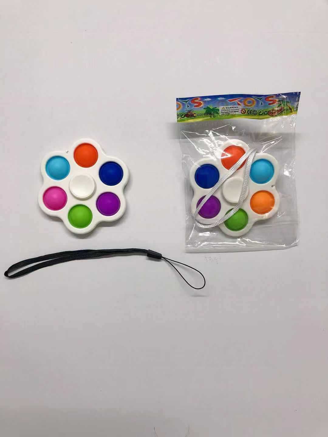 Wholesale Plastic Stress Relief Simple Dimple Fidget Sensory Toy Flower Shape Silicone Autism Anxiety Relief Pop Bubble Fidget Sensory Toy Manufacturer, Suppliers