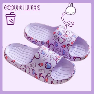 China Summer rascal rabbit authentic female indoor slippers anti-skid bathroom shower cool slippers
