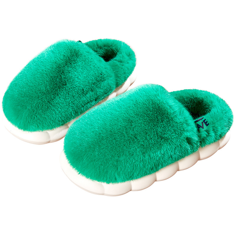 Wholesale Wool cotton slippers women's indoor couple home a pair of warm thick bottom, puffy cat feeling, simple autumn and winter non-slip Factory, Quotes