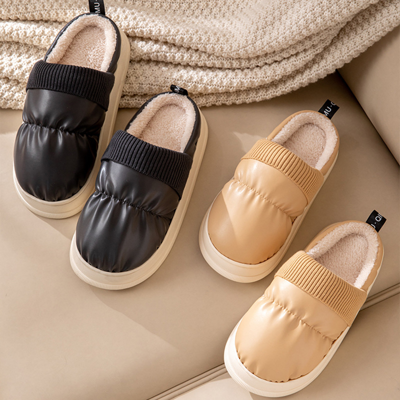 Wholesale Cotton slippers women's winter indoor home couple warmth household plush couple cotton slippers men Supplier, Quotes