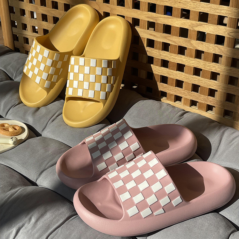 China EVA Shit feeling slippers Female Xia Ge Indoor Household Bathroom Couple Bathing Couple Wearing sandals outside Suppliers, Factories