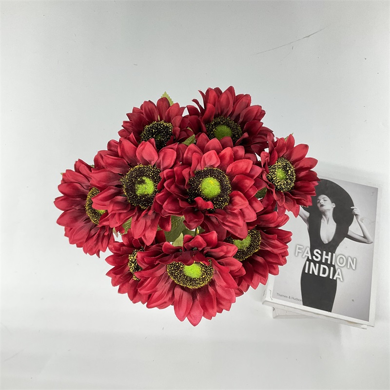 China Competitive Price Artificial China Flower Small Sunflowers autumn Sunflower Manufacturer, Supplier