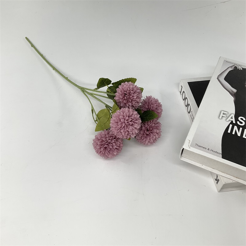 China Multicolor aster artificial flower pompom dandelion 5 Head Hydrangea dandelion flowers artificial decoration dried flowers Factory, Pricelist