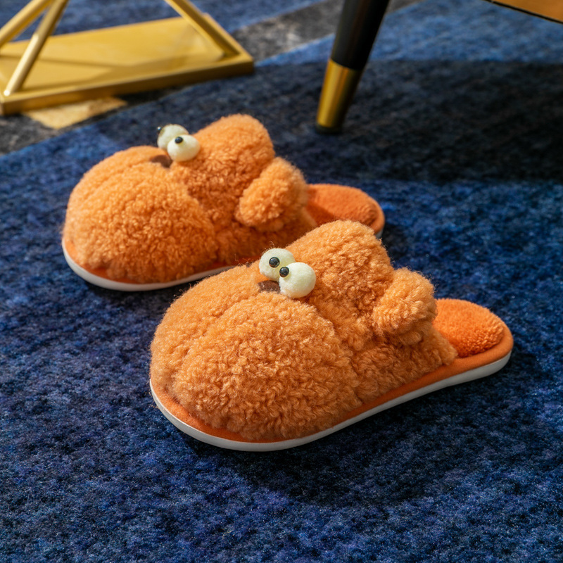 Wholesale New Cotton Slippers Women Autumn and Winter Thick Bottom Cute Plush Slippers Home Couples Indoor Hair Slippers Wholesale Manufacturer, Factories