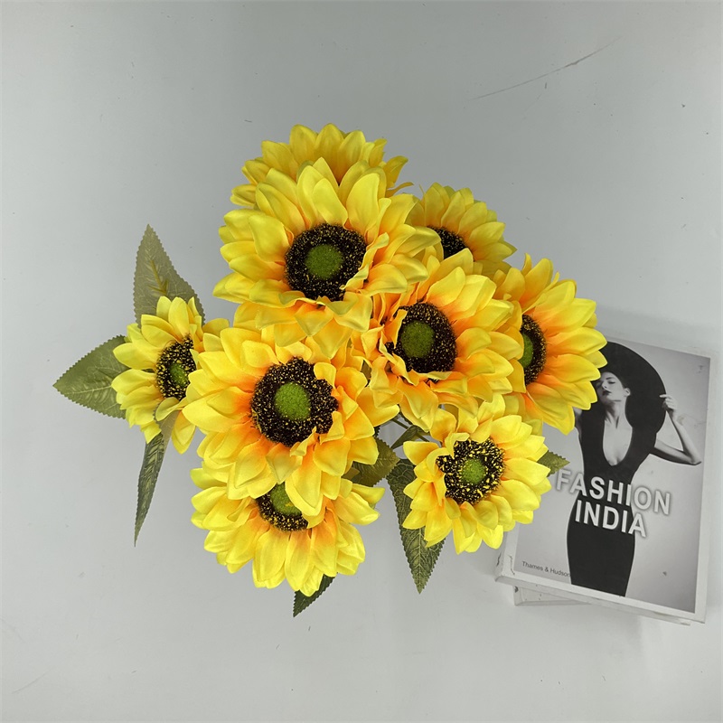 China Competitive Price Artificial China Flower Small Sunflowers autumn Sunflower Manufacturer, Supplier
