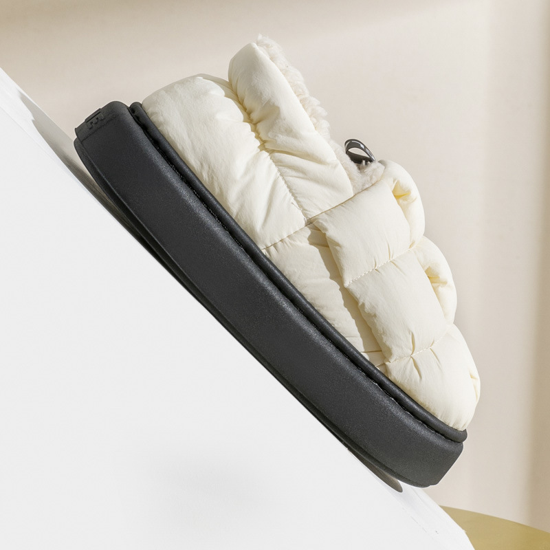 China Winter personality bag with cotton slippers women's new warm soft bottom home couple high-end sense cotton drag can be worn outside Manufacturer, Quotes