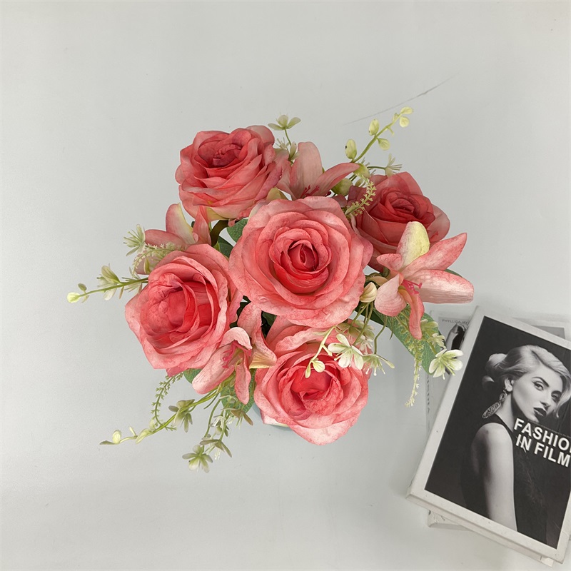 China Wholesale Real Touch Snowflake White Silk Artificial Roses Flower Heads Petals Artificiel Flowers Bulk Wedding Decoration Manufacturers, Factories