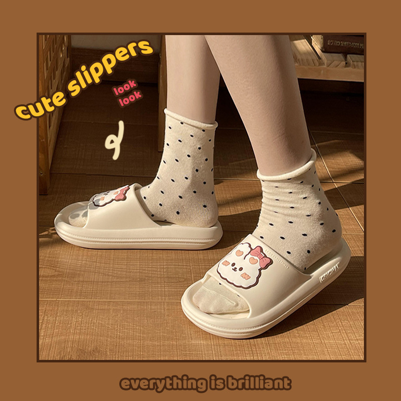 China EVA sandals female summer home lovely animals soft soled bathroom bath anti-skid couple beach slippers Manufacturers, Suppliers