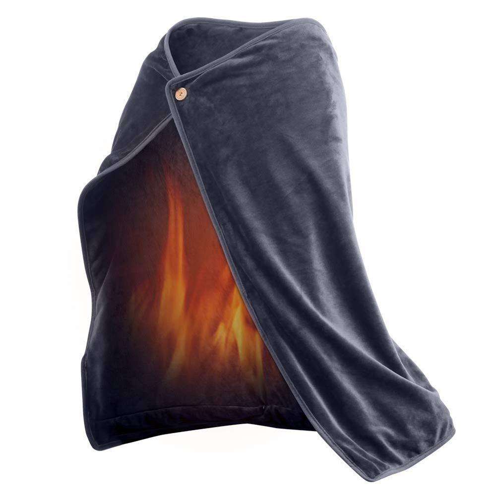 Wholesale Portable Heating Electric Blanket with CE&Rosh Wearable Warm Winter Outdoor Indoor Car Heater for Home Overnight Power Saving Manufacturer, Pricelist