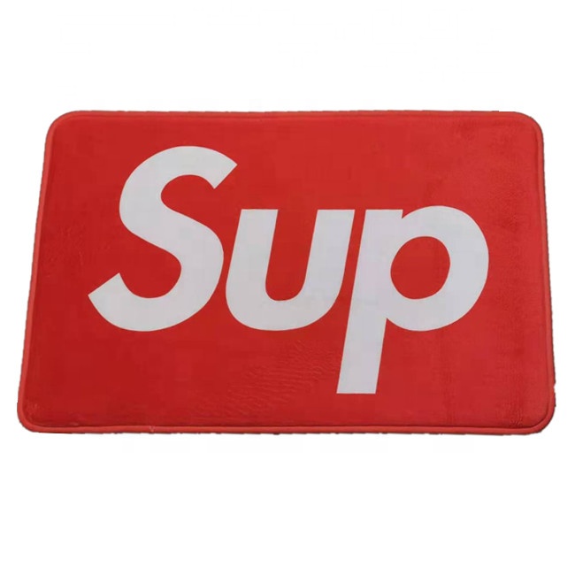 Wholesale drop shipping SUP Coral fleece mat Keep off Flannel mat Custom Printed Sneaker Keep off Door Floor Mats Doormats Supplier, Factories
