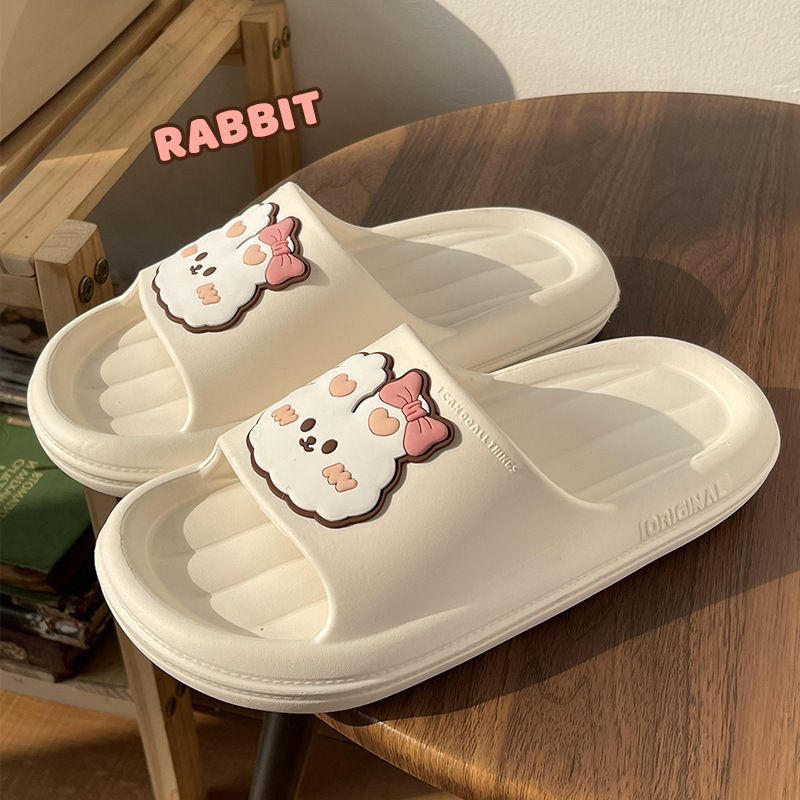 China EVA sandals female summer home lovely animals soft soled bathroom bath anti-skid couple beach slippers Manufacturers, Suppliers