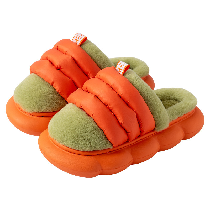 Wholesale Cotton slippers men winter Baotou plus velvet thick soft bottom couples warm indoor home wool slippers women Manufacturers, Suppliers