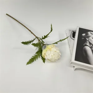 China Artificial Flower Wedding Decoration Silk Faux 1 Head Dew Lotus