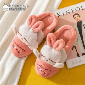 China Rogue rabbit cotton slippers women's winter home home cute rabbit cartoon plush warm thick bottom non slip slippers men Factories, Quotes