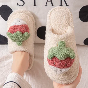 China Slippers women's winter home indoor couple warm
