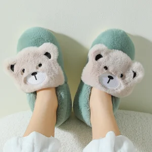 Wholesale Cartoon cotton slippers women's bag