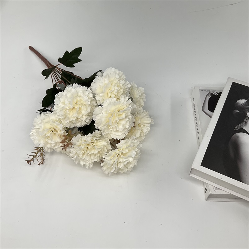 China Hot sale artificial flower Seven heads bath velvet various color rose flower for wedding decor Large carnation Supplier, Factories