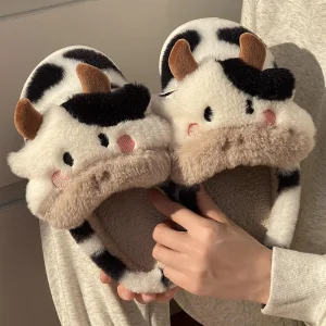 Wholesale Wholesale cow cotton slippers women