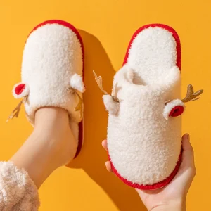 China Explosive cotton slippers women's winter antlers
