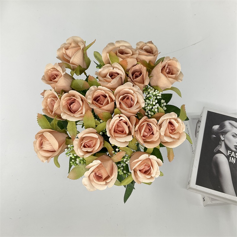 Wholesale Wholesale 24 Head Silk pink white Rose peony  Flower Ball stand small vase table centerpieces For Wedding Floral arrangement Manufacturer, Quotes