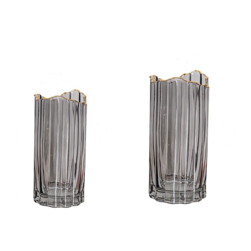 China China Manufacturer Modern Style Unique Design High Transparent Pink Crystal Glass Vase for  Manufacturers, Quotes