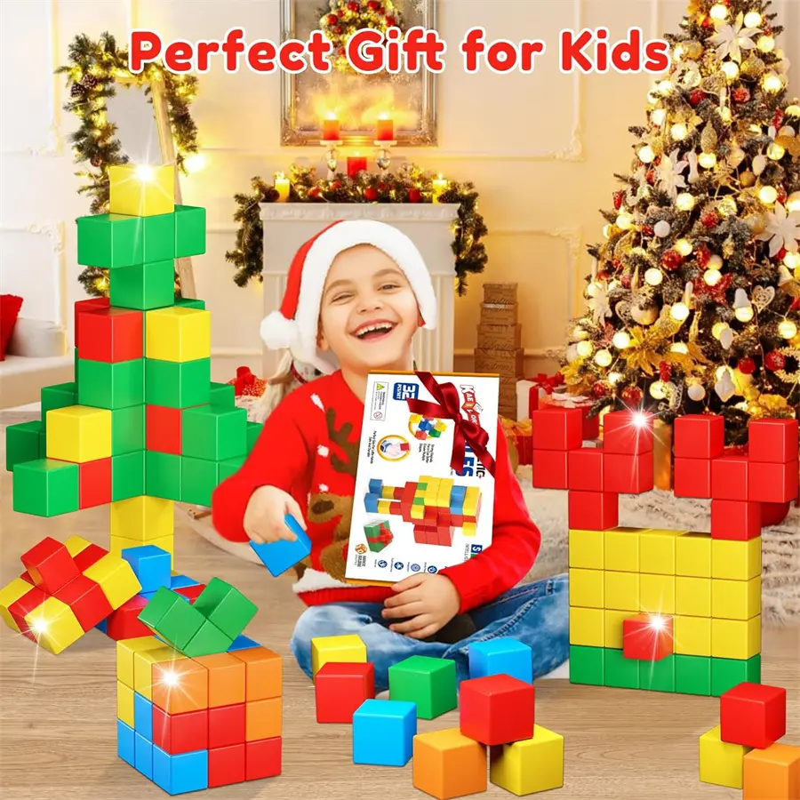 Magnetic Cubes for Toddlers Toys Building Blocks S8jvf