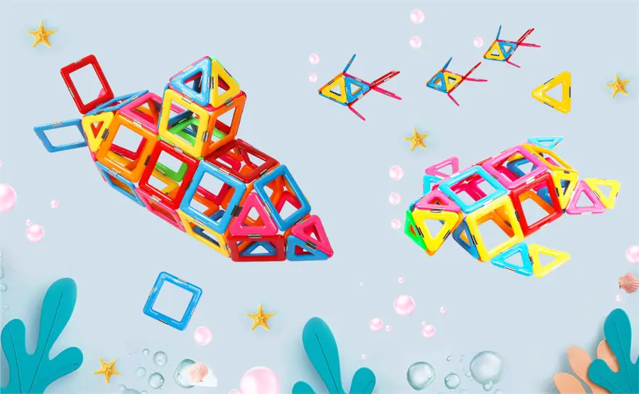 Magnetic Tiles for 3+ Girls Macaron Blocks Buildin18as