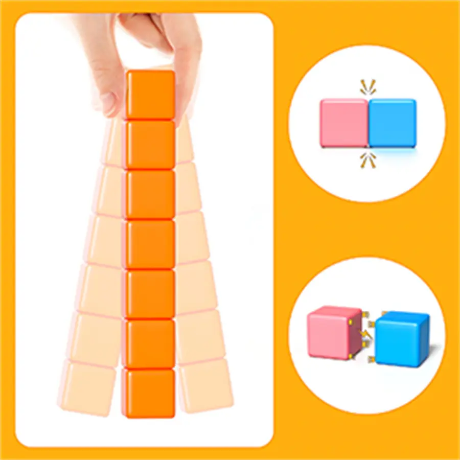 Magnetic Cubes for Toddlers Toys Building Blocks S4vfk