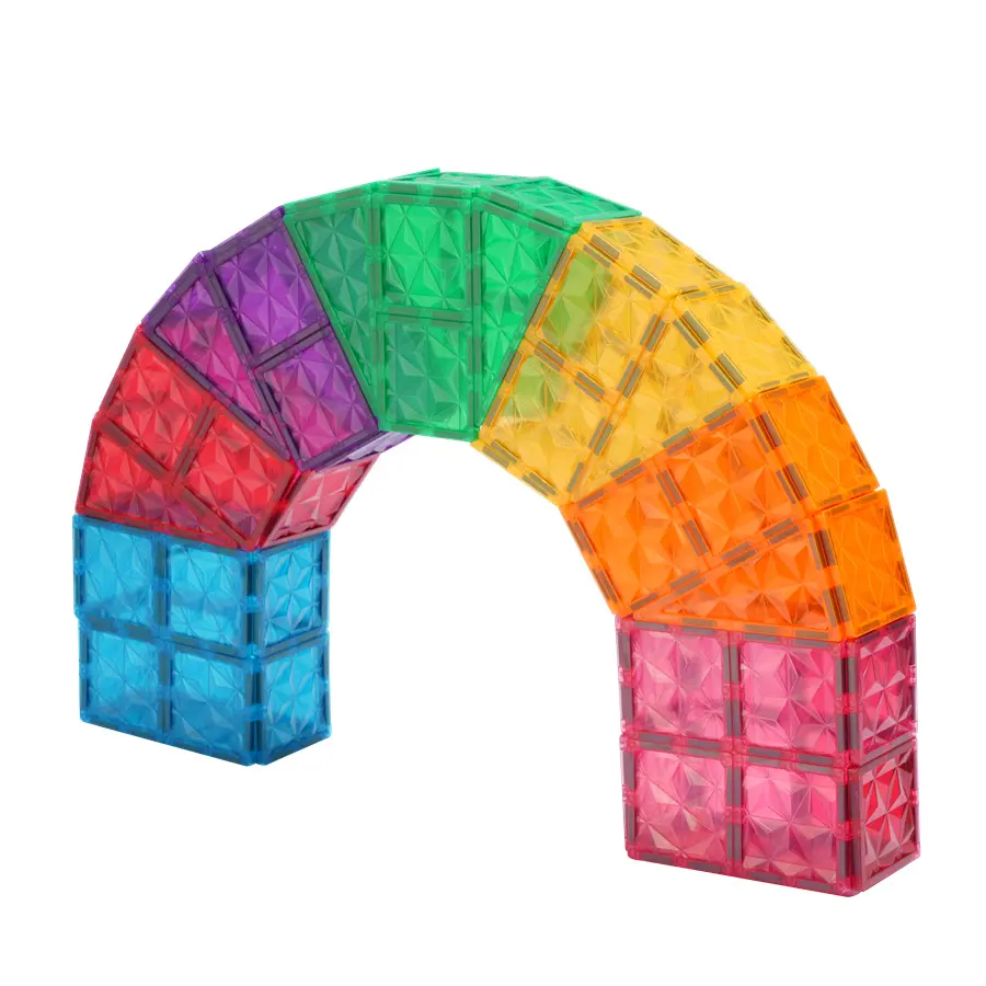 Magnetic Tiles Building Blocks Toys for Kids STEM 26p4d