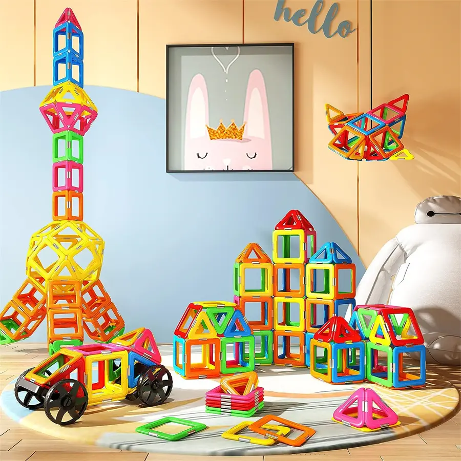 China Magnetic Tiles for 3+ Girls Macaron Blocks Building Toys Birthday Gifts Supplier, Factories