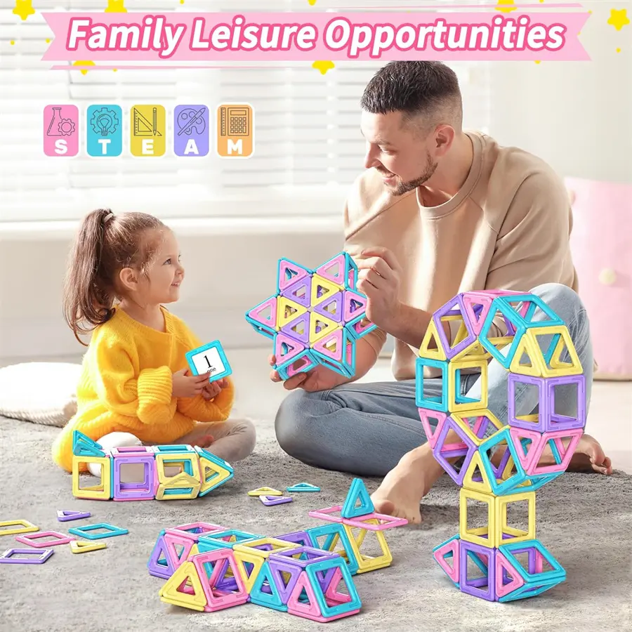 Wholesale China Suppliers Factory Castle Magnet Toy Building Block Magnetic Tiles for Kids - Enhance Brain Development and Creativity Manufacturers, Suppliers