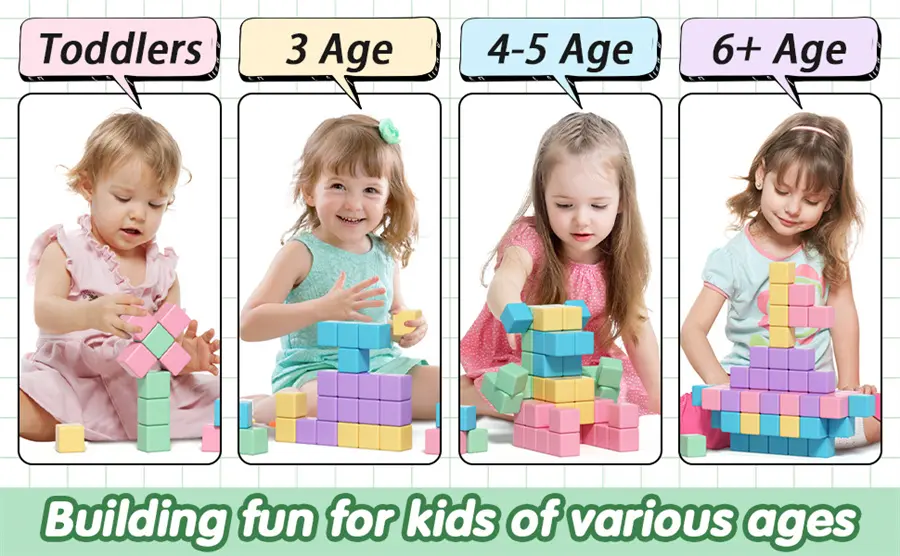 Magnetic Blocks Building Cubes for Toddlers Gifts