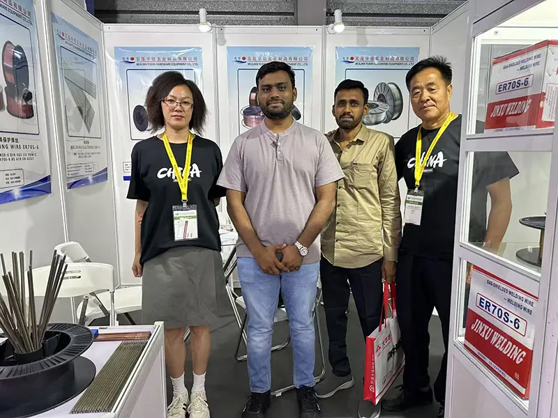 Yuxin welding consumables product showcase and demonstration