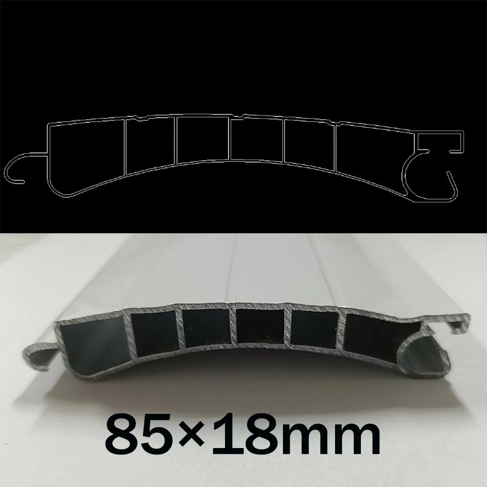 Remote Control Aluminum Rolling Shutter Door with Battery Backup System