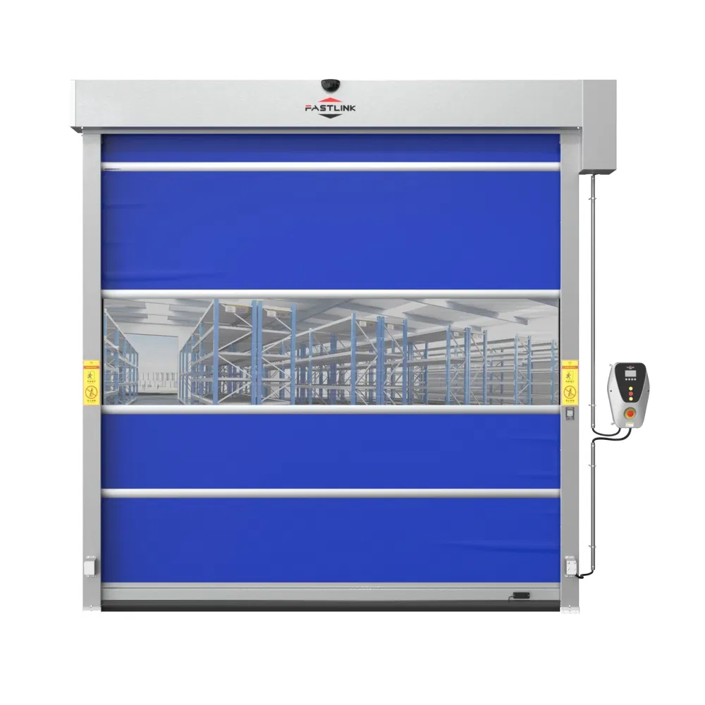 Fastlink Customized Industrial PU High Speed Mechanical PVC Interior Aluminum Electric Rolling Shutter Doors