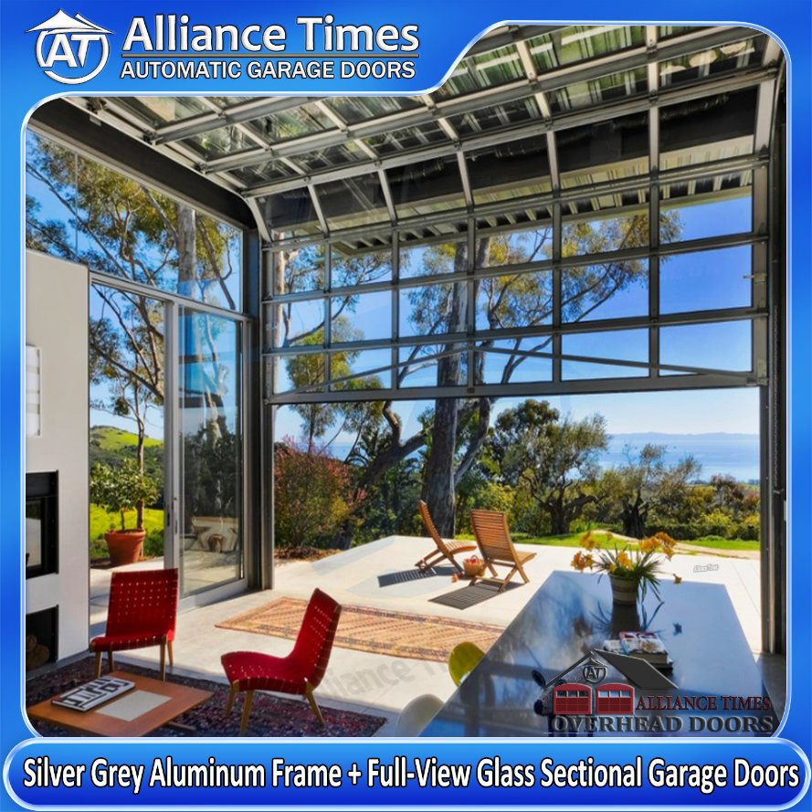 Elegant Tempered Glass Integrity Heritage Roll up Garage Doors with Durable Aluminum Frame