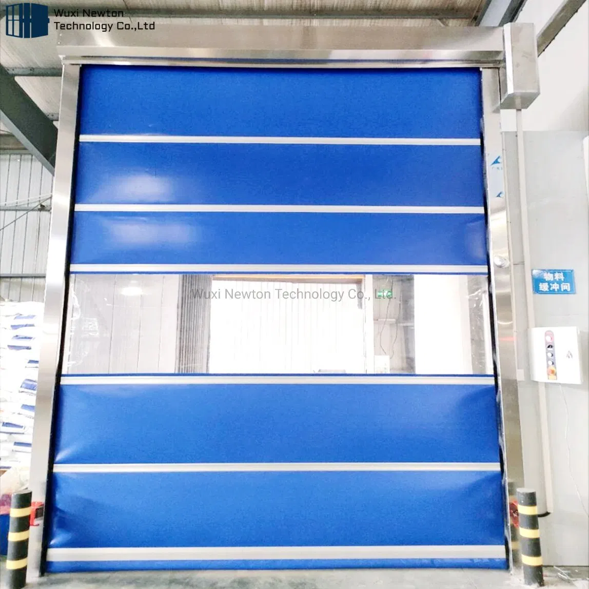 High Speed Roll up Sheet Shutter Door Aluminum PVC High Speed Spiral Door