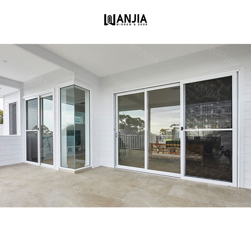 Factory Price Double Glazed Exterior Patio Metal Aluminum Sliding Aluminium Glass Door