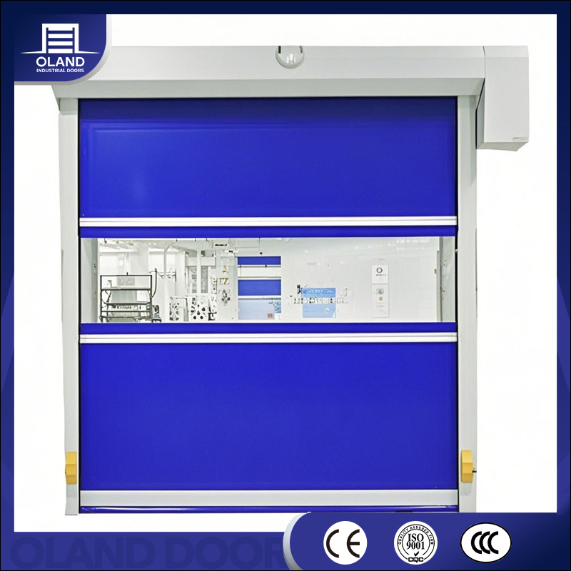 Wholesale Waterproof PVC Fabric High Speed Doors Factory Industrial Security Roll Rapid up Doors Automatic Windproof Quick Door for Clean Room or Warehouse