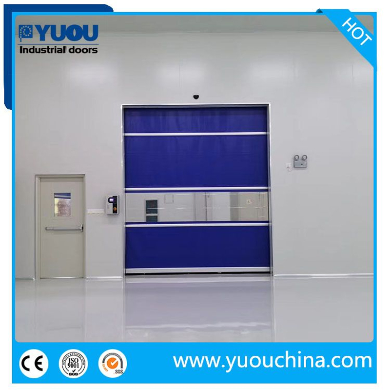 Automatic Advanced Servo Industrial Interior Vinyl PVC Fabric Plastic Soft Curtain Rapid Quick Rolling Shutter Fast Action Roll up Security High Speed Door