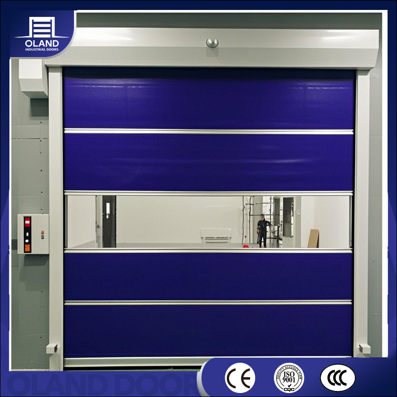 Wholesale Waterproof PVC Fabric High Speed Doors Factory Industrial Security Roll Rapid up Doors Automatic Windproof Quick Door for Clean Room or Warehouse