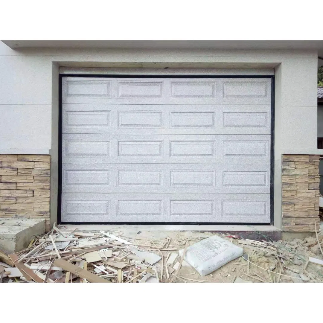 Modern Residential Commercial Automatic Insulated Electric Sectional Flush Steel Garage Door